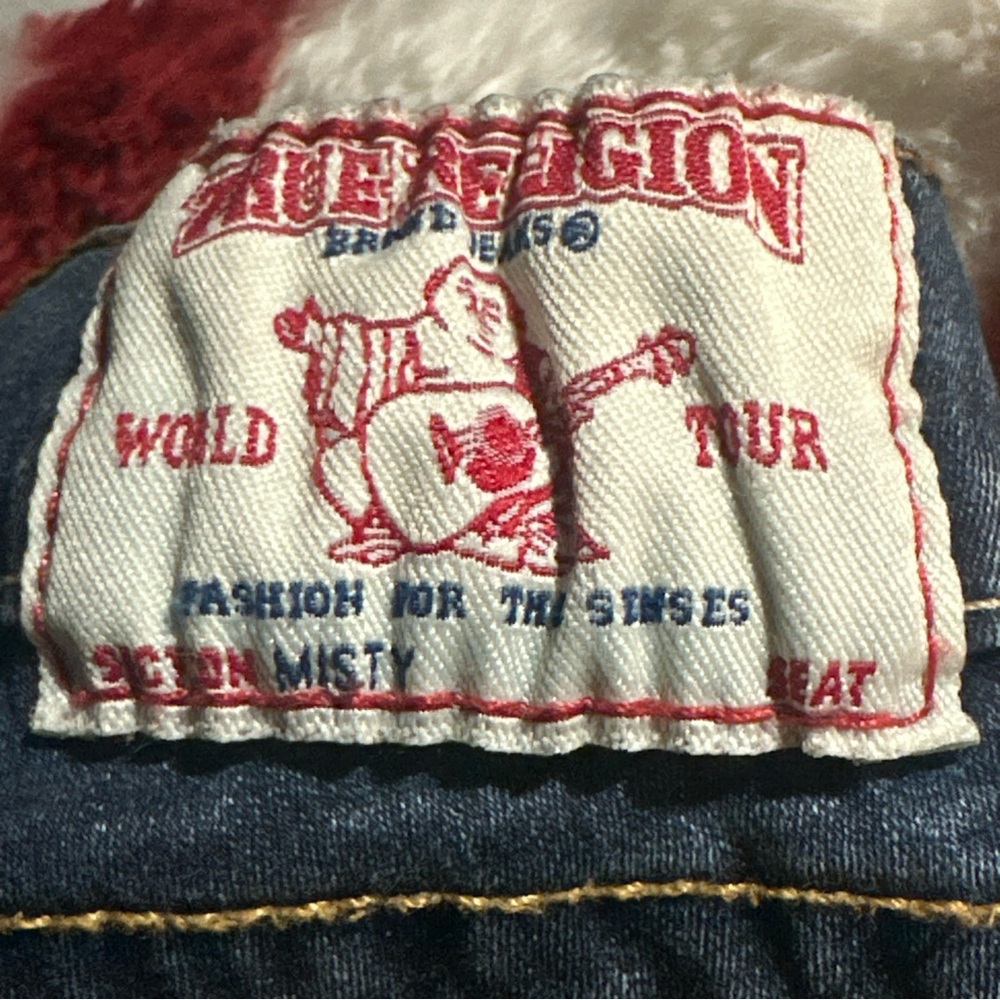 True Religion Jeans Women's Size 25 Skinny Ultra Low Rise USA World Tour - Picture 10 of 12